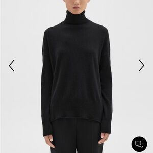 Theory Karenia Black Turtleneck Neck Sweater Sz S